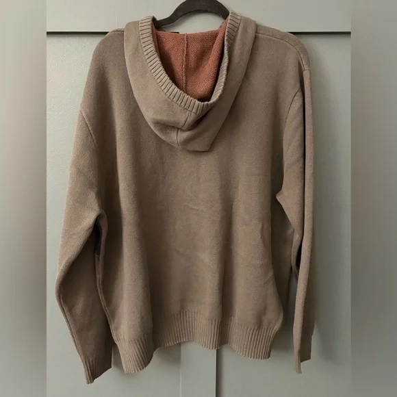 Desertcore oversized knit hoodie sun & stone XXL 100% cotton Gorpcore art kid - Picture 5 of 6